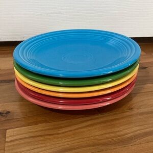 Set of Six Fiesta Salad Plates
